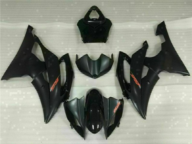 Yamaha R6 2008-2016 Verkleidungen Plastik Kits - Schwarz