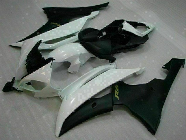 Yamaha R6 2008-2016 Verkleidungen & Plastik - Weiß Schwarz