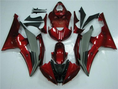 Yamaha R6 2008-2016 Verkleidungen - Rot Grau