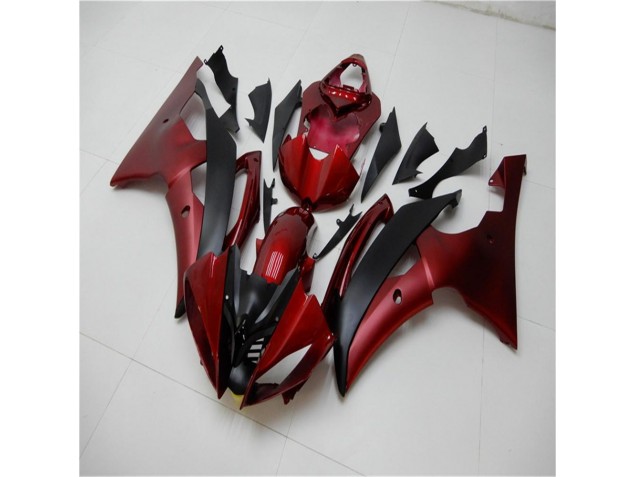 Yamaha R6 2008-2016 Verkleidungen - Rot Schwarz