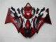 Yamaha R6 2008-2016 Verkleidungen - Rot Schwarz