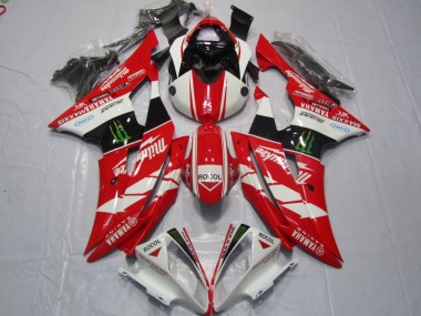 Yamaha R6 2008-2016 Verkleidungen - Rot Weiß Rocol