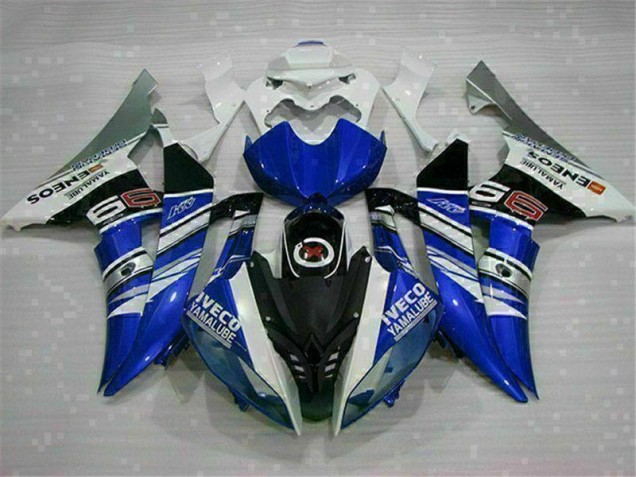 Yamaha R6 2008-2016 Verkleidungen - Weiß Blau