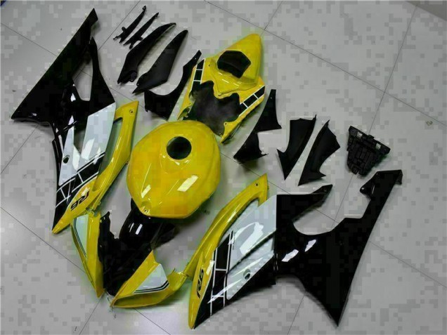 Yamaha R6 2008-2016 Vollverkleidung - Gelb Schwarz Yamaha R6 2008-2016 Vollverkleidung - Gelb Schwarz