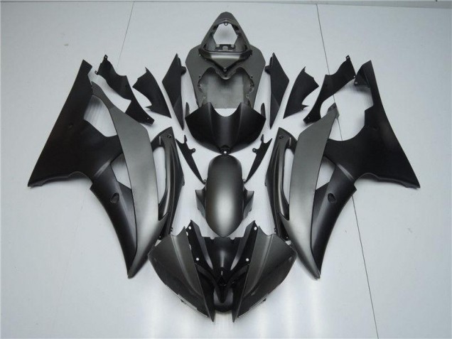Yamaha R6 2008-2016 Vollverkleidung - Grau Schwarz